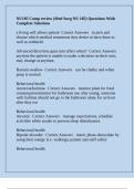 NU185&sol; NU 185 Galen College Of Nursing -NU185 Comp review &lpar;Med Surg NU 185&rpar; Questions With Complete Solutions