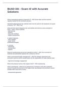BUAD 331 - Exam -2 with Accurate Solutions