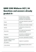 UCF QMB3200  EXAMS COMPILATION BUNDLE 