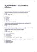 BUAD 331 Exam 2 with Complete Solutions
