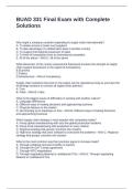 BUAD 331 Final Exam with Complete Solutions