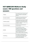UCF QMB3200 Midterm Study exam &vert; 100 questions and answers
