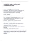 BUAD 332 Exam 1 MOON with Complete Solutions