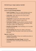 HONDROS NUR 185 Exam 1 Study Guide for Fall 2025