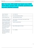 NSC First Aid&comma; CPR & AED test bank exam 2025 2026 latest version with complete questions and  accurate detailed answersNSC First Aid&comma; CPR & AED test bank exam 2025 2026 latest version with complete questions and  accurate detailed answers