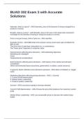 BUAD 332 Exam 3 with Accurate Solutions