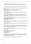 NEVADA NOTARY TRAINING EXAM QUESTIONS