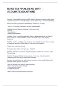BUAD 332 FINAL EXAM WITH ACCURATE SOLUTIONS