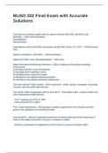 BUAD 332 Final Exam with Accurate Solutions