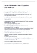 BUAD 332 Moon Exam 2 Questions and Answers