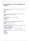 BUAD 453 Exam 1 UTK Questions and Answers
