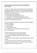 NUR 211 FINAL QUESTIONS WITH COMPLETE SOLUTIONS