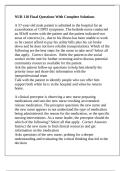 NUR 118 Final Questions With Complete Solutions