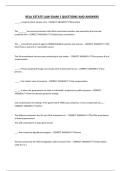 REAL ESTATE LAW EXAM 1 QUESTIONS AND ANSWERS