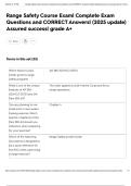 Range Safety Course Exam&vert; Complete Exam Questions and CORRECT Answers&vert; &lpar;2025 update&rpar; Assured success&vert; grade A&plus;