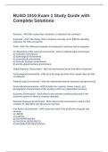 BUAD 1010 Exam 1 Study Guide with Complete Solutions