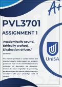 PVL3701 ASSIGNMENT 1 SEMESTER 2 2025 &ast;COMPLETE ANSWERS&ast; DUE DATE 31 AUGUST 2025 &lpar;BEST ANSWERS FOR THIS ASSIGNMENT&rpar;