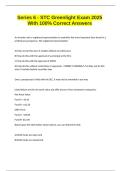Series 6 - STC Greenlight Exam 2025 With 100&percnt; Correct Answers