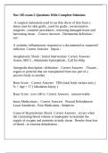 Nur 185 exam 2 Questions With Complete Solutions