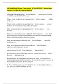 NR304 Final Exam Combined With NR302 &ndash; Questions Answered With Expert Insight