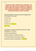 TRANSCULTURAL NURSING FINAL VERSION 1 &2  LATEST 2025&sol; 2026 ACTUAL EXAM WITH COMPLETE  QUESTIONS AND CORRECT DETAILED ANSWERS  &lpar;100&percnt; VERIFIED ANSWERS&rpar; &vert;ALREADY GRADED A&plus;&vert;  &vert;&vert;VERIFIED EXAM&excl;&excl;&excl;&vert;&vert; &vert;&vert;LATEST EXAM&excl;&excl;&excl;&vert;&vert; 