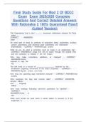 Final Study Guide For Mod 2 Of BECC  Exam  Exam 2025&sol;2026 Complete Questions And Correct Detailed Answers With Rationales &vert;&vert; 100&percnt; Guaranteed Pass&excl;&excl; <Latest Version>