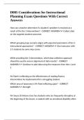 D005 Considerations for Instructional Planning Exam Questions With Correct Answers