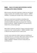 D005 &ndash; WGU EXAM QUESTIONS WITH COMPLETE SOLUTIONS