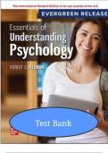 Test Bank for Essentials of Understanding Psychology &lpar;14th Edition&comma; Robert S&period; Feldman&rpar; &ndash; Complete Exam Questions and Answers &vert; ISBN&colon; 9781260575453