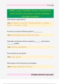 ANSC 4405&colon; Feedlot Exam 3 Questions  and Correct Answers&sol; Latest Update &sol;  Already Graded 
