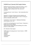 NUR3026 Exam &num;1 Questions With Complete Solutions