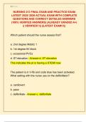 NURSING 213 FINAL EXAM AND PRACTICE EXAM  LATEST 2025&sol; 2026 ACTUAL EXAM WITH COMPLETE  QUESTIONS AND CORRECT DETAILED ANSWERS  &lpar;100&percnt; VERIFIED ANSWERS&rpar; &vert;ALREADY GRADED A&plus;&vert;  &vert;&vert; VERIFIED&excl;&excl;&excl;&vert;&vert; &vert;&vert;LATEST EXAM&excl;&excl;&excl;&vert;&vert; 