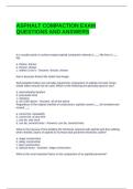 ASPHALT COMPACTION EXAM QUESTIONS AND ANSWERS