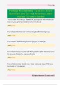 Portage Biochemistry - Module 1 Exam  Questions and Correct Answers&sol; Latest  Update &sol; Already Graded 
