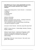 NUR 3066 Exam 1 Exam 1 study guide Health Assessment&comma; Wellness and Prevention Questions With Complete Solutions