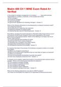 Madm 480 CH 1 MINE Exam Rated A&plus; Verified