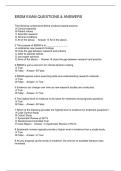 EBDM EXAM QUESTIONS & ANSWERS