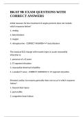 BKAT 9R EXAM QUESTIONS WITH CORRECT ANSWERS 