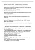 EBDM BASED FINAL QUESTIONS & ANSWERS