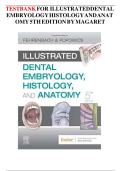 Test Bank For Illustrated Dental Embryology&comma; Histology&comma; and Anatomy 5th Edition by Margaret J&period; Fehrenbach&semi; Tracy Popowics 9780323611077 Chapter 1-20