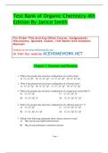 Test Bank &ndash; Organic Chemistry&comma; 4th Edition by Janice Smith &ndash; Complete Collection