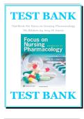 Test Bank &ndash; Focus on Nursing Pharmacology&comma; 7th Edition by Amy M&period; Karch &ndash; Complete Collection
