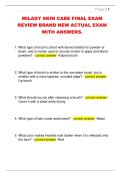 MILADY SKIN CARE FINAL EXAM  REVIEW BRAND NEW ACTUAL EXAM  WITH ANSWERS&period;