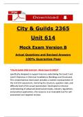 2365 Unit 614 Mock Exam Version B &vert; 2025 Updated Questions with Revised Answers