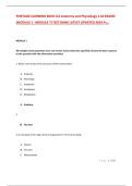 BIOD 151 Anatomy and Physiology 1 Portage Learning All Exams Module 1 to Module 7 Test Bank with Solution &ndash; Complete A&P I Exam Collection Updated 2025&sol;2026