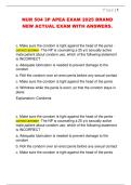 NUR 504 3P APEA EXAM 2025 BRAND  NEW ACTUAL EXAM WITH ANSWERS&period;