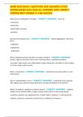 NURB 3050 EXAM 1 QUESTIONS AND ANSWERS LATEST DOWNLOADED 2025&sol;2026 ALL ANSWERS 100&percnt; CORRECT VERIFIED BEST GRADED A&plus; FOR SUCCESS