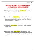 SPEA-V184 FINAL EXAM BRAND NEW  ACTUAL EXAM WITH ANSWERS&period; 