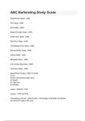 ABC Bartending Study Guide questions and answers