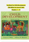 Test Bank For Child Development  10th Edition by Laura E&period; Berk  Chapters 1 - 15